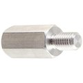 Newport Fasteners Hex Standoff, #6-32 Thrd Sz, Aluminum Plain, 1/4" Hex W, 1000 PK 140406HMA